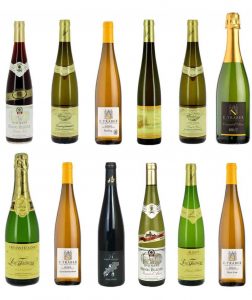 Plusieurs bouteille de vin alsacienne
